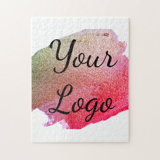 Puzzle add your logo site web pinker green golden simple  (Vertical)