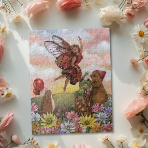 Puzzle Adieu fantaisiste de la fée aux fleurs sauvages au