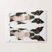 Puzzle Adorable Boston Terrier Cartoon Chien (Horizontal)