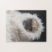 Puzzle adorable Carlin chiot chien mignon (Horizontal)
