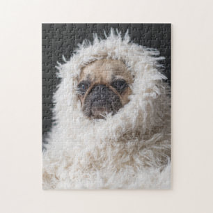 Puzzle adorable Carlin chiot chien mignon