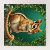 Puzzle Adorable Chipmunk Entouré de verdure (Horizontal)
