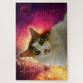 Puzzle Adorable Cute Calico Chat (Vertical)