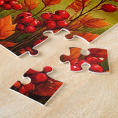 Puzzle Adorable fille et ours dans la forêt lunaire (Côté)