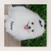Puzzle Adorable Fluffy White Chien Chien Chien (Horizontal)