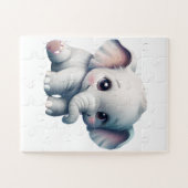 Puzzle adorable Kawaii Baby Elephant (Horizontal)