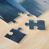 Puzzle Adorable mammouth de bébé jouant dans l'océan Arct (Côté)