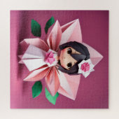 Puzzle Adorable mariée en Origami (Horizontal)