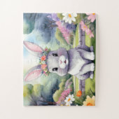 Puzzle adorable petit lapin, Pâques (Vertical)