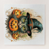 Puzzle Adorable Petite Chatte Sorcière (Horizontal)