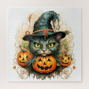 Puzzle Adorable Petite Chatte Sorcière