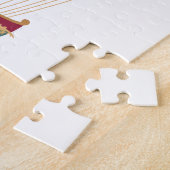 Puzzle Adorable Steampunk Hot Air Balloon avec drapeau (Côté)