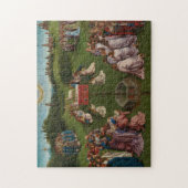 Puzzle Adoration de l'agneau mystique, le retable de Gand (Vertical)