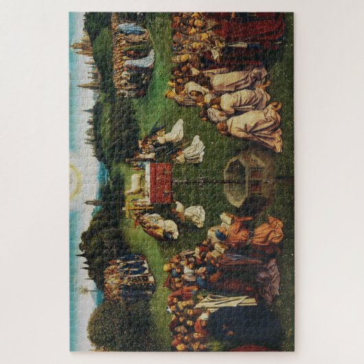 Puzzle Adoration de l'agneau par Jan van Eyck (Vertical)