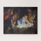 Puzzle Adoration des bergers - Honthorst - Noël (Horizontal)