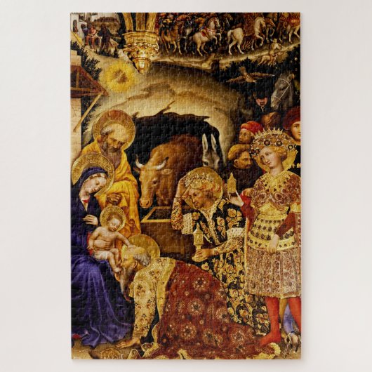Puzzle Adoration des mages de Gentile da Fabriano (Vertical)