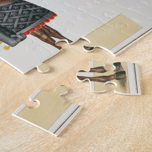 Puzzle Adoubez dans l'armure sur son cheval, plat 'd'un (Côté)