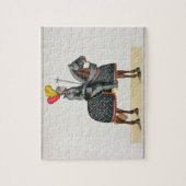 Puzzle Adoubez dans l'armure sur son cheval, plat 'd'un (Vertical)