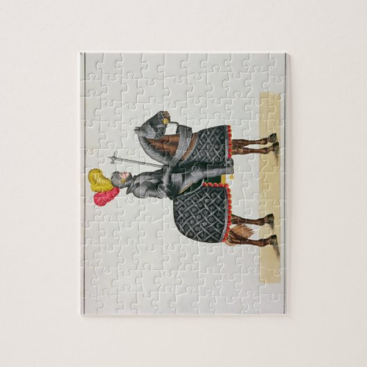 Puzzle Adoubez dans l'armure sur son cheval, plat 'd'un (Vertical)