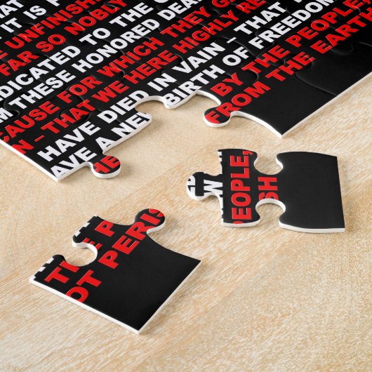 Puzzle Adresse de Gettysburg (Côté)