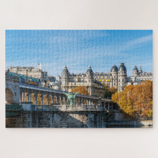Puzzle Aerial metro on Pont de Bir-Hakeim - Paris, France