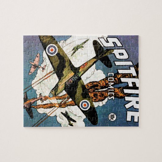 Puzzle Aéronefs d'avions de chasse Spitfire - Deuxième Gu (Horizontal)