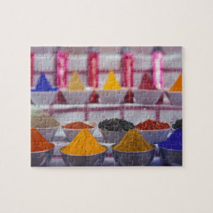 Puzzle AF, Égypte, Assouan, Épices colorées sur le marché