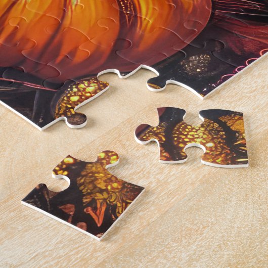 Puzzle Affenpinscher Automne Harvest Thanksgiving Chien (Côté)