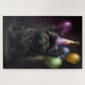 Puzzle Affenpinscher Chien Ballons d'anniversaire (Horizontal)