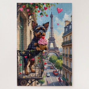 Puzzle Affenpinscher Chien Saint-Valentin Paris Balcon