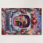 Puzzle Affenpinscher Dog Valentine's Day (Horizontal)