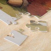 Puzzle Affenpinscher en automne quitte Thanksgiving Art (Côté)