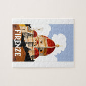 Puzzle Affiche 1930 de voyage de Duomo de Florence Italie (Horizontal)