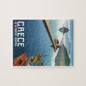 Puzzle Affiche 1949 de voyage de Corfou Grèce (Horizontal)
