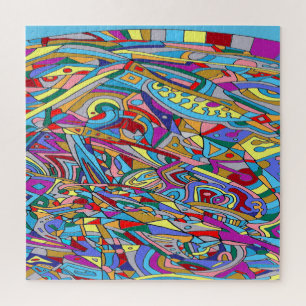 Puzzle Affiche Abstraite en mer de corail Acrylique Impri