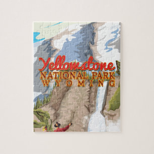 Puzzle Affiche ancienne du Parc national de Yellowstone