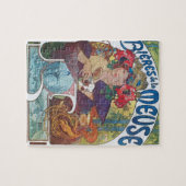 Puzzle Affiche Art nouveau de Alphonse Mucha Beer Girl (Horizontal)