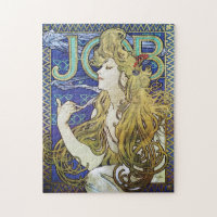 Affiche Art nouveau par Alphonse Mucha - Job Girl