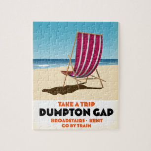 Puzzle Affiche balnéaire Dumpton Gap Broadstairs Kent