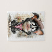 Puzzle Affiche  Chiot Rebelle Mignon (Horizontal)