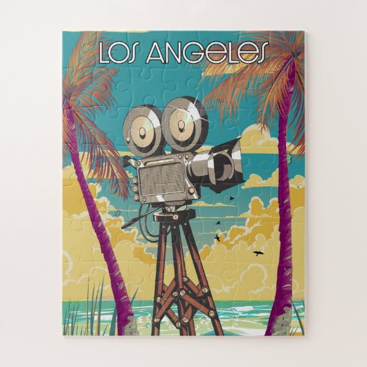 Puzzle Affiche de caméra de cinéma Los Angeles (Vertical)