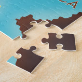 Puzzle Affiche de carte des îles Ioniennes. (Côté)