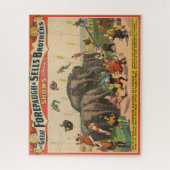 Puzzle Affiche De Cirque D'acrobates Qui Sautillent Sur L (Vertical)