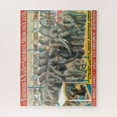 Puzzle Affiche De Cirque D'Éléphants Et D'Animaux En Cage (Vertical)