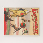 Puzzle Affiche De Cirque Montrant Des Clowns Avec Des Chi (Horizontal)