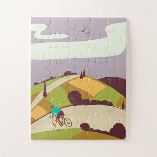 Puzzle Affiche de cyclisme vintage (Vertical)