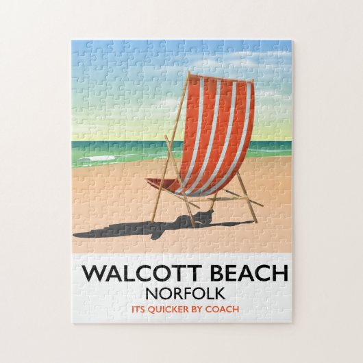 Puzzle Affiche de la plage de Walcott, bord de mer de Nor (Vertical)