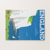 Puzzle Affiche de l'Angleterre de style d'art déco (Horizontal)