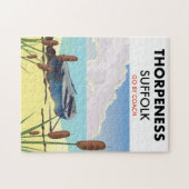 Puzzle Affiche de plage vintage Thorpeness Suffolk. (Horizontal)