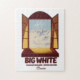 Puzzle Affiche de ski de Big White Colombie-Britannique C